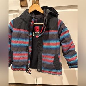 Boys Burton dry ride ski/snowboarding jacket 5/6 yr old